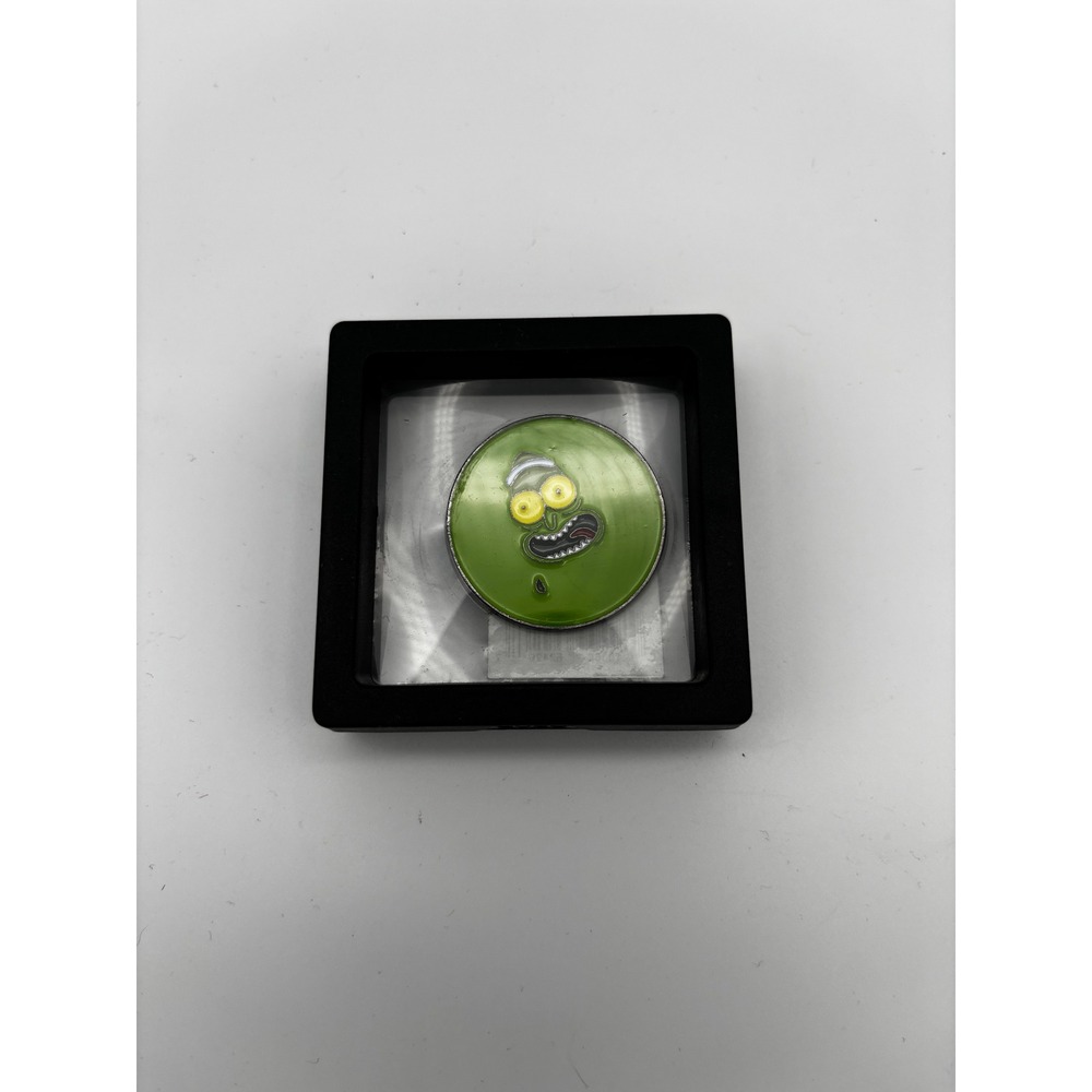 Rick and Morty Pickle Rick Face Enamel Pin Green Adult Swim